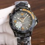 Swiss Quality Omega Seamaster Planet Ocean Solid Black Watch Citizen 8215